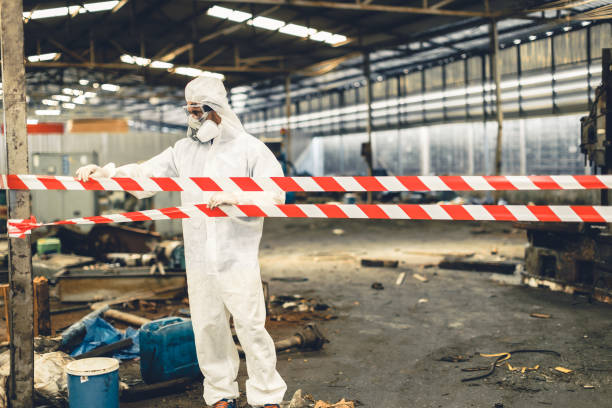Professional Drug Lab Cleanup technician working in Aurora, MO